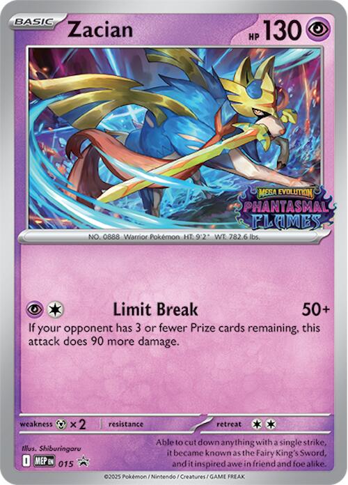 Zacian (015) (Prerelease) [Mega Evolution Promo] | Black Swamp Games