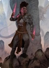 Kaya the Inexorable Art Card [Kaldheim Art Series] | Black Swamp Games
