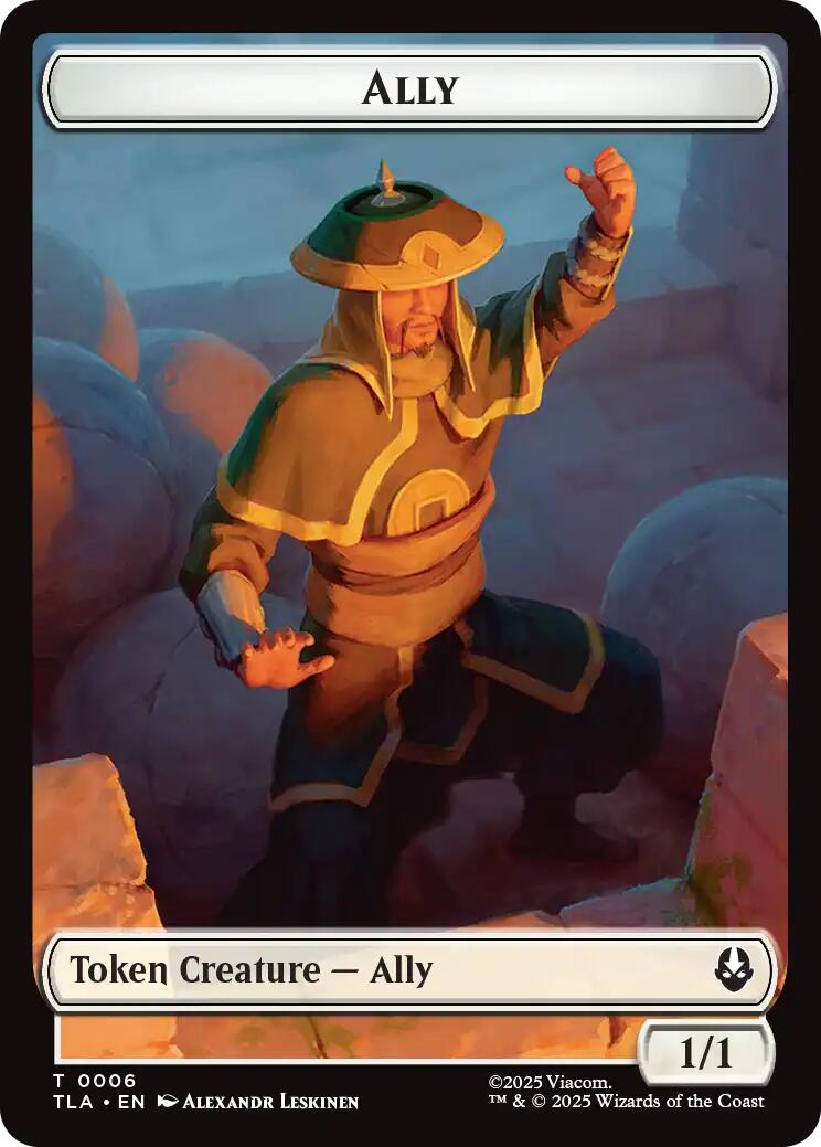 Ally (0006) // Clue (0017) Double-Sided Token [Avatar: The Last Airbender Tokens] | Black Swamp Games