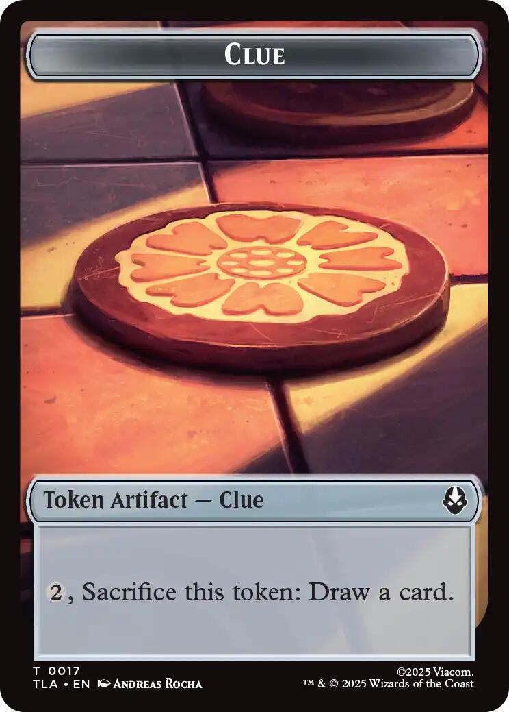 Ally (0006) // Clue (0017) Double-Sided Token [Avatar: The Last Airbender Tokens] | Black Swamp Games