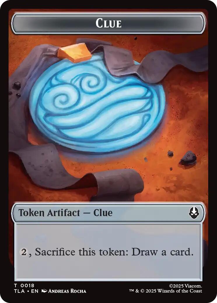 Ally (0007) // Clue (0018) Double-Sided Token [Avatar: The Last Airbender Tokens] | Black Swamp Games
