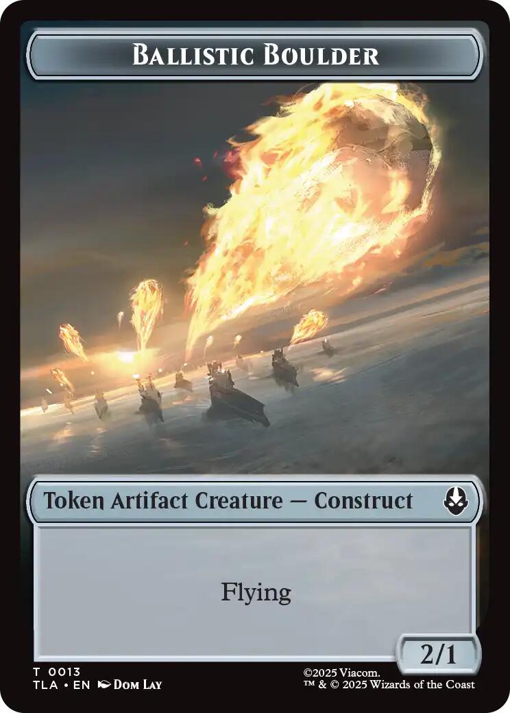 Ballistic Boulder // Soldier (0011) Double-Sided Token [Avatar: The Last Airbender Tokens] | Black Swamp Games