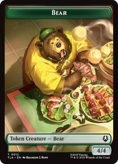 Bear // Food (0020) Double-Sided Token [Avatar: The Last Airbender Tokens] | Black Swamp Games