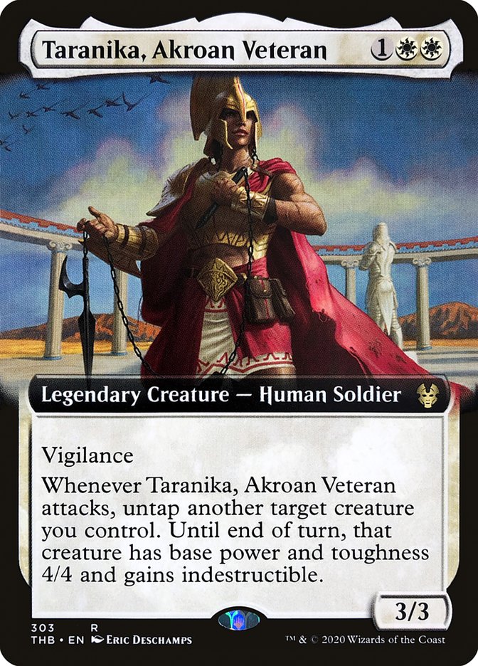Taranika, Akroan Veteran (Extended Art) [Theros Beyond Death] | Black Swamp Games