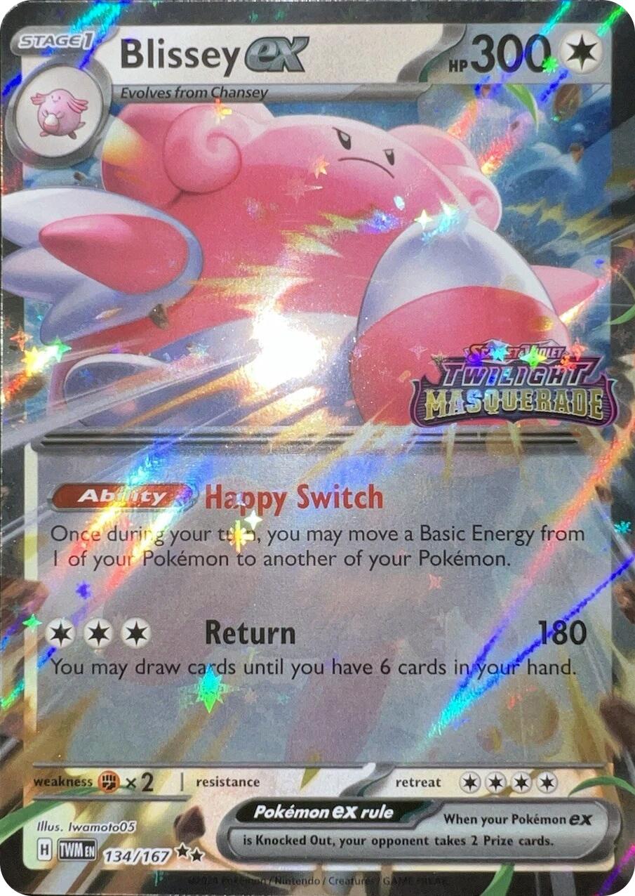 Blissey ex (134/167) (Cosmos Holo) [Scarlet & Violet: Twilight Masquerade] | Black Swamp Games