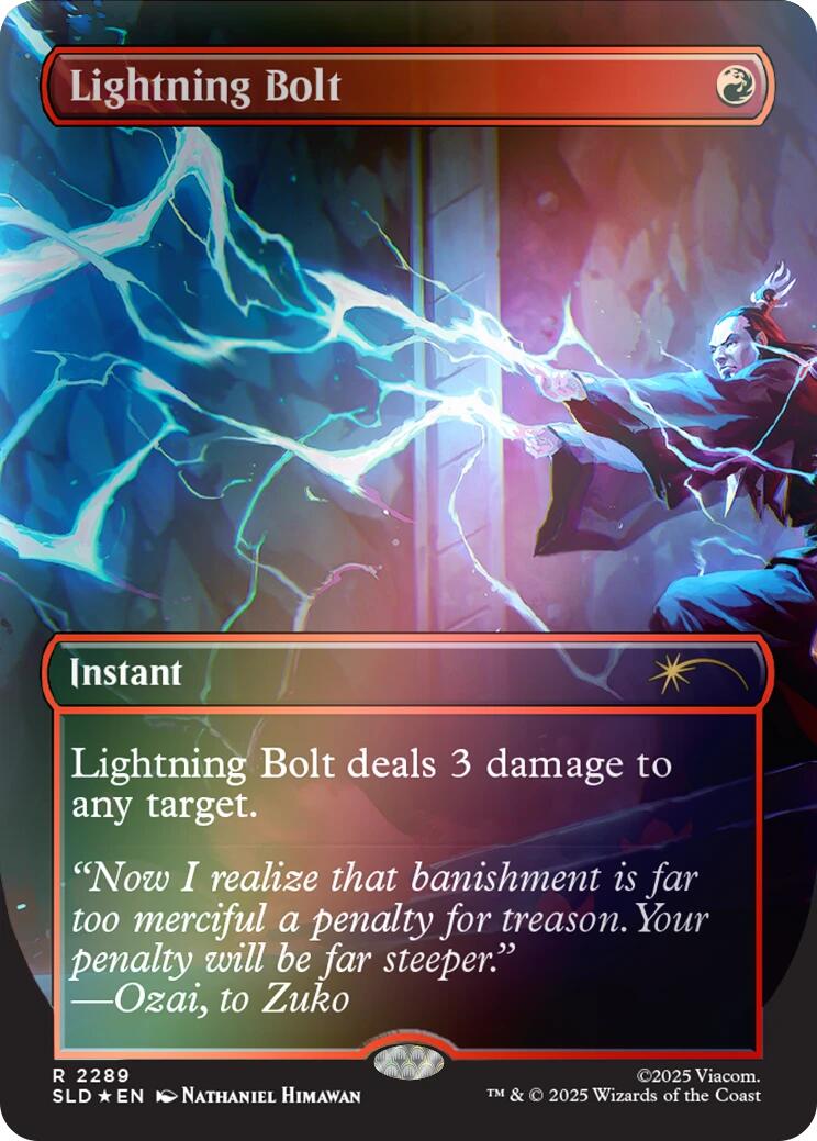 Lightning Bolt (2289) (Rainbow Foil) [Secret Lair Drop Series] | Black Swamp Games