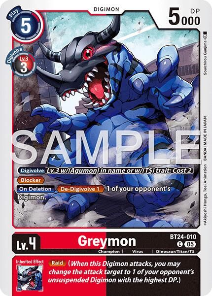 Greymon [BT24-010] [Time Stranger] | Black Swamp Games