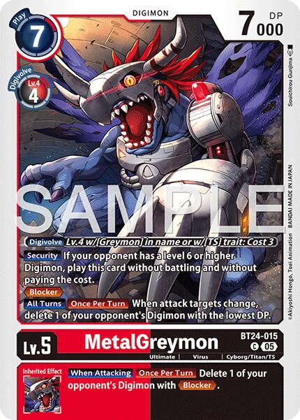 MetalGreymon [BT24-015] [Time Stranger] | Black Swamp Games