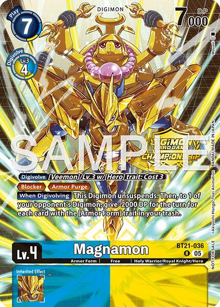 Magnamon [BT21-036] (Championship 25-26 Season 2 Tamers Pack) [World Convergence] | Black Swamp Games