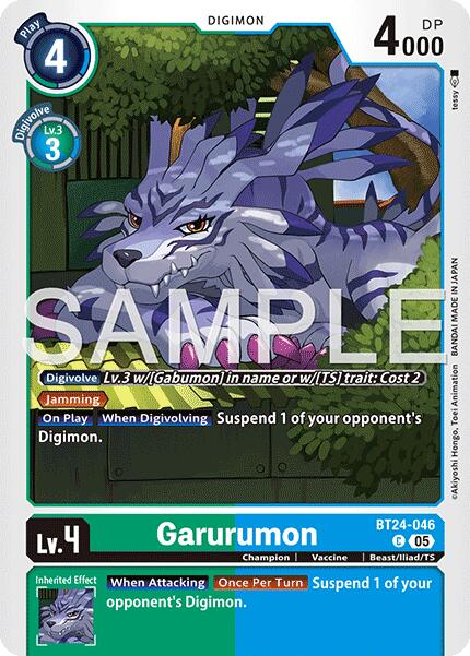 Garurumon [BT24-046] [Time Stranger] | Black Swamp Games
