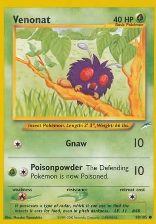 Venonat (90/105) [Neo Destiny Unlimited] | Black Swamp Games