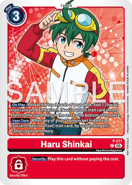 Haru Shinkai [P-217] (Official Store Tournament 2026 Vol. 1) [Promotional Cards] | Black Swamp Games