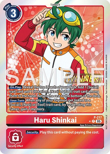 Haru Shinkai [P-217] (Official Store Tournament 2026 Vol. 1 Winner) [Promotional Cards] | Black Swamp Games