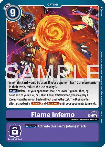 Flame Inferno [P-219] (Official Store Tournament 2026 Vol. 1) [Promotional Cards] | Black Swamp Games