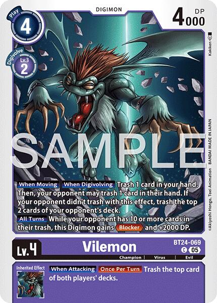 Vilemon [BT24-069] [Time Stranger] | Black Swamp Games