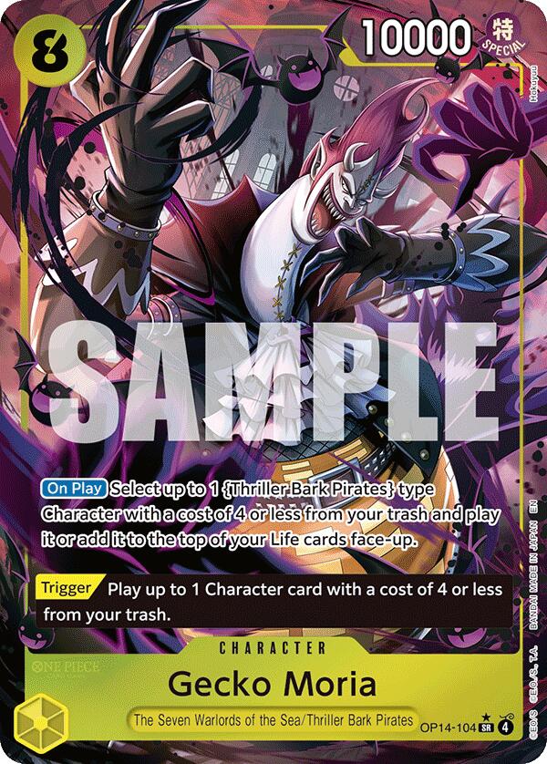 Gecko Moria (OP14-104) (Alternate Art) [The Azure Sea's Seven] | Black Swamp Games