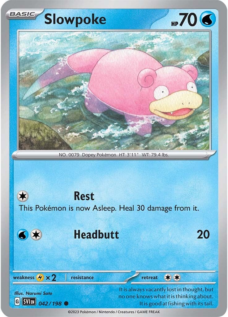 Slowpoke (042/198) [Scarlet & Violet: Base Set] | Black Swamp Games