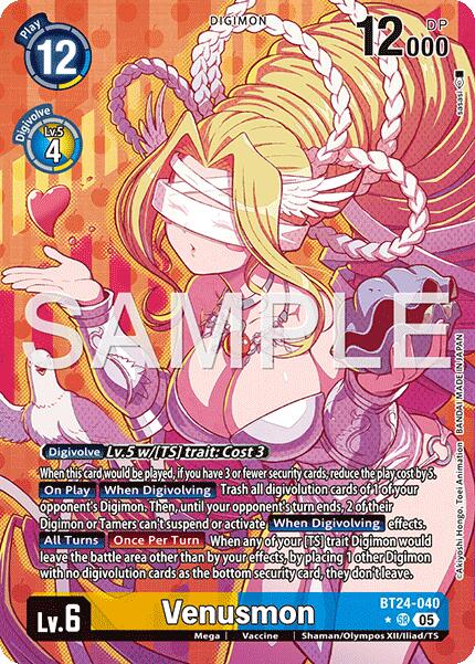 Venusmon [BT24-040] (Alternate Art) [Time Stranger] | Black Swamp Games