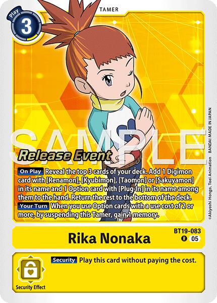 Rika Nonaka [BT19-083] (Alternate Art) [Starter Deck: Amethyst Mandala Advanced Deck Set Release Event Cards] | Black Swamp Games