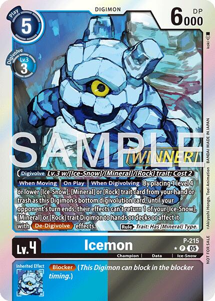 Icemon [P-215] (Official Store Tournament 2026 Vol. 1 Winner) [Promotional Cards] | Black Swamp Games