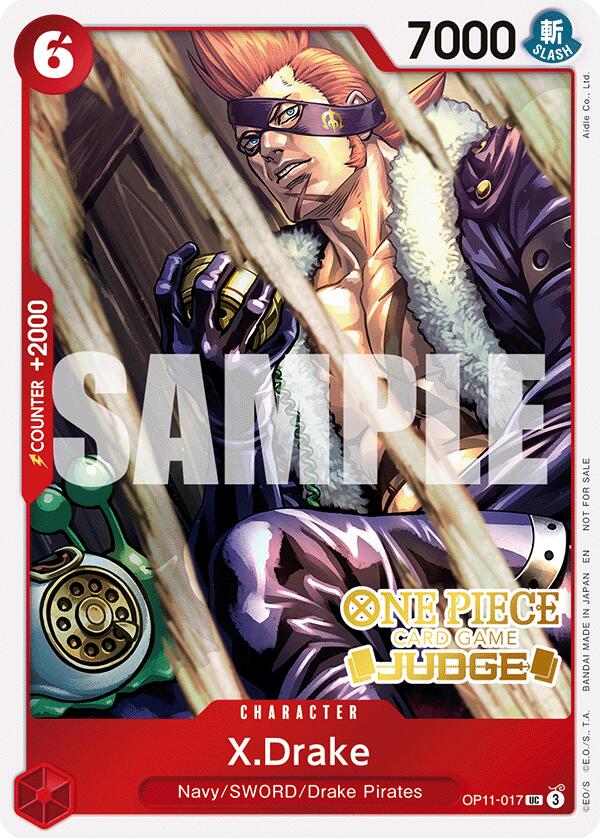 X.Drake (Judge Pack Vol. 7) [One Piece Promotion Cards] | Black Swamp Games