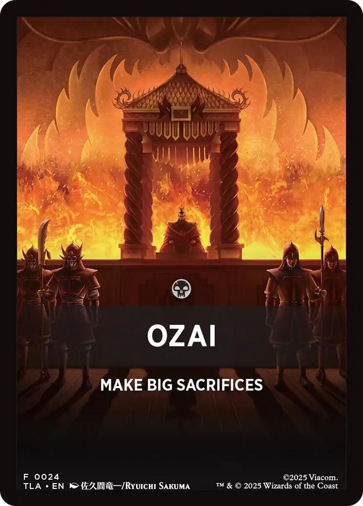 Ozai Theme Card [Avatar: The Last Airbender Tokens] | Black Swamp Games