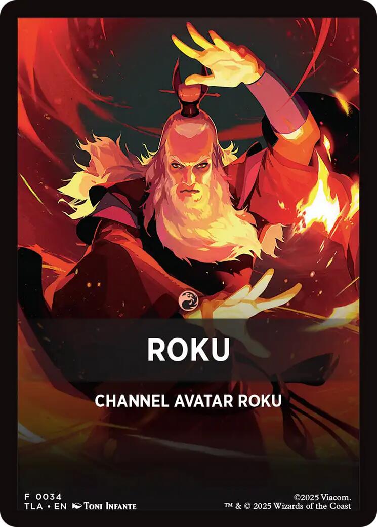 Roku Theme Card [Avatar: The Last Airbender Tokens] | Black Swamp Games