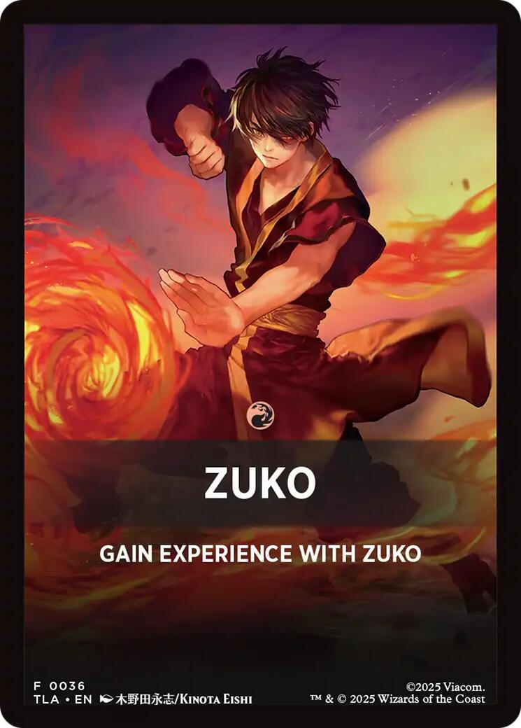 Zuko Theme Card [Avatar: The Last Airbender Tokens] | Black Swamp Games