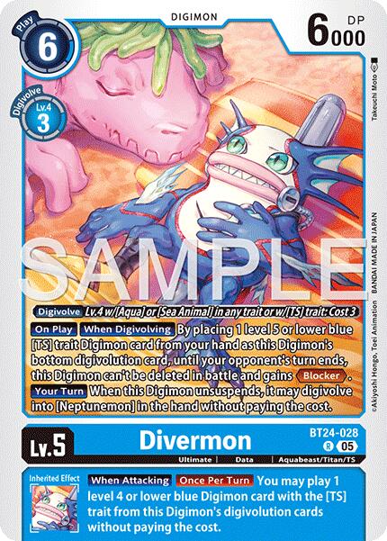 Divermon [BT24-028] [Time Stranger] | Black Swamp Games
