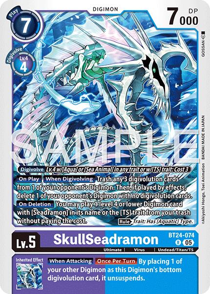 SkullSeadramon [BT24-074] [Time Stranger] | Black Swamp Games