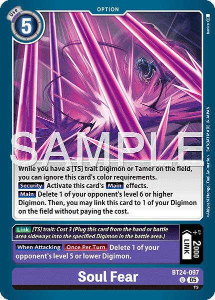 Soul Fear [BT24-097] [Time Stranger] | Black Swamp Games
