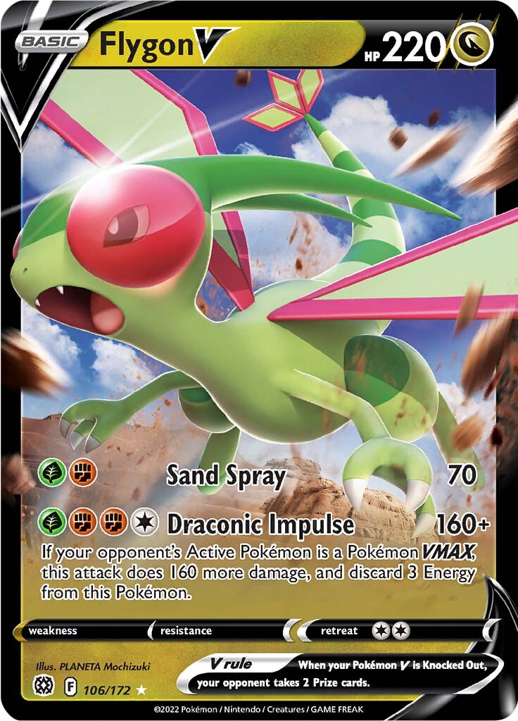 Flygon V (106/172) [Sword & Shield: Brilliant Stars] | Black Swamp Games