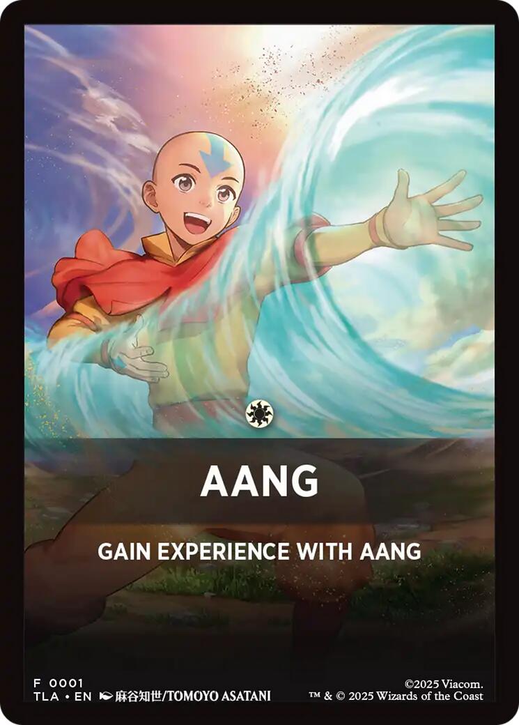Aang Theme Card [Avatar: The Last Airbender Tokens] | Black Swamp Games