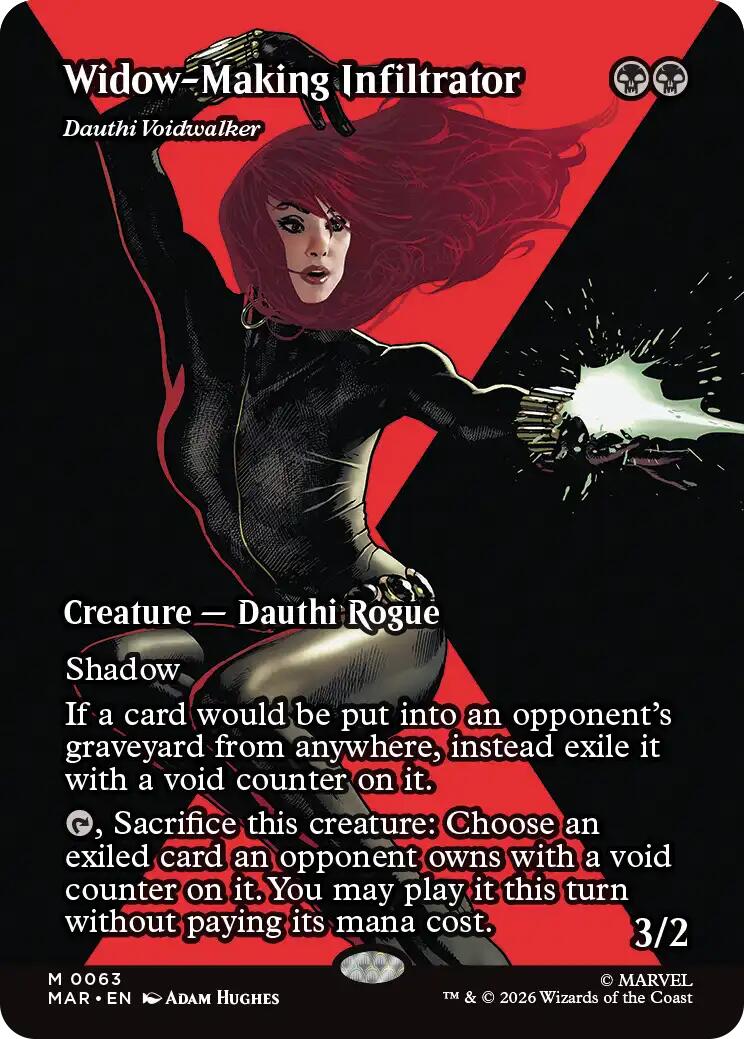 Widow-Making Infiltrator - Dauthi Voidwalker (Borderless) [Marvel Universe: Eternal-Legal] | Black Swamp Games