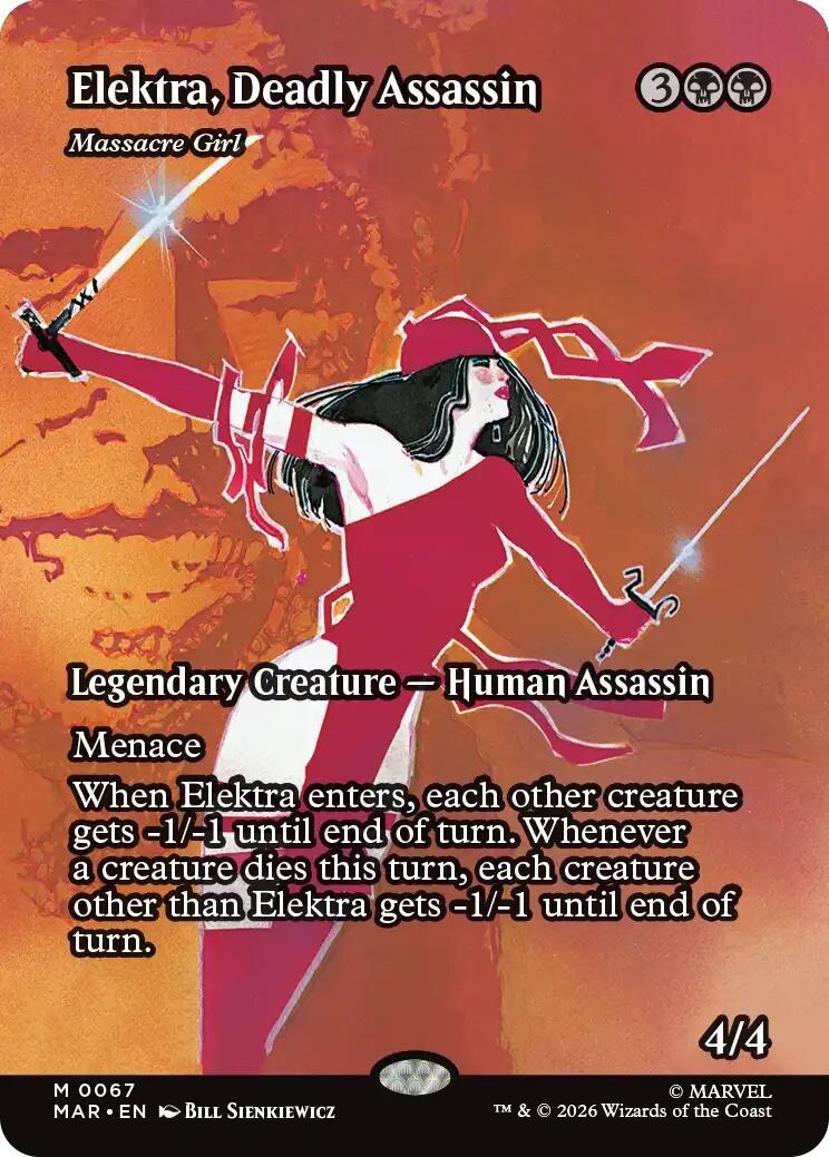 Elektra, Deadly Assassin - Massacre Girl (Borderless) [Marvel Universe: Eternal-Legal] | Black Swamp Games