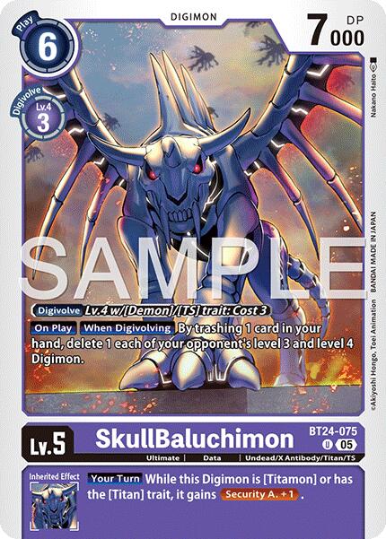 SkullBaluchimon [BT24-075] [Time Stranger] | Black Swamp Games