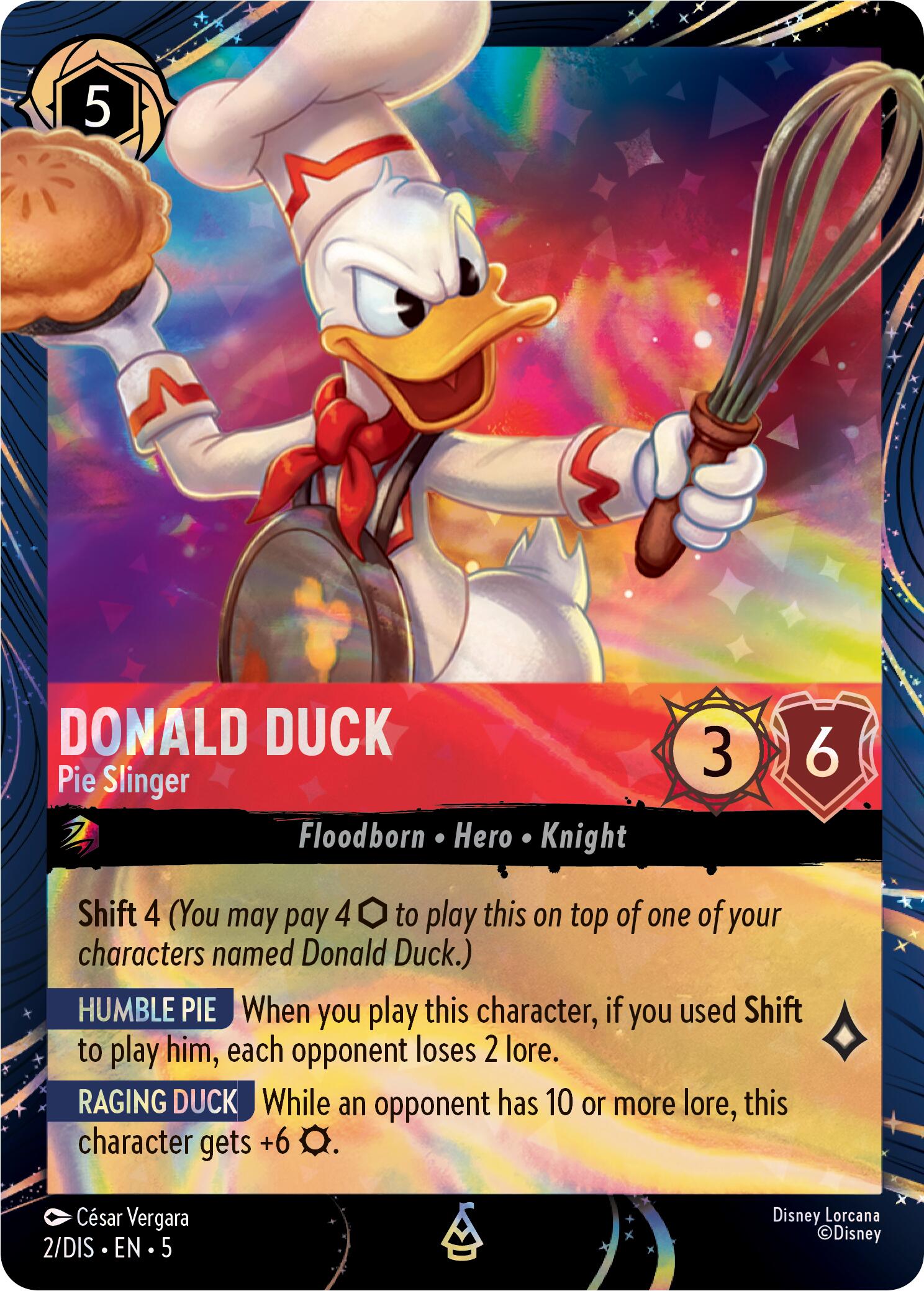 Donald Duck - Pie Slinger (2) [Promo Cards] | Black Swamp Games
