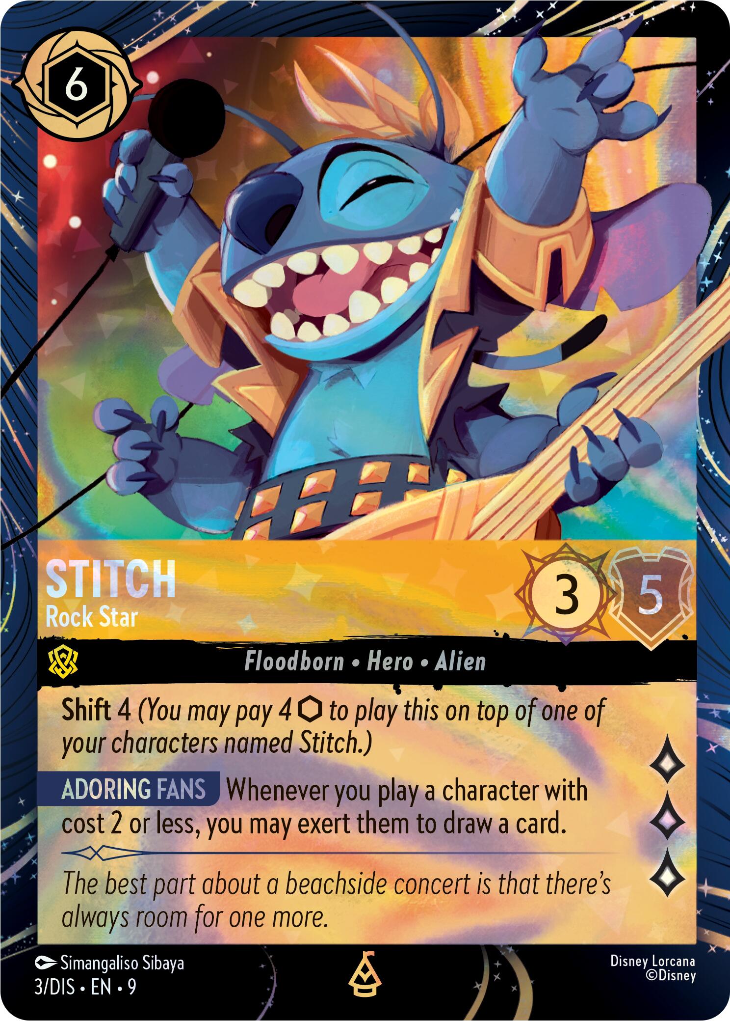 Stitch - Rock Star (3) [Promo Cards] | Black Swamp Games