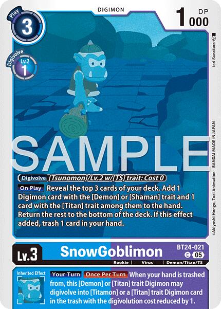 SnowGoblinmon [BT24-021] [Time Stranger] | Black Swamp Games
