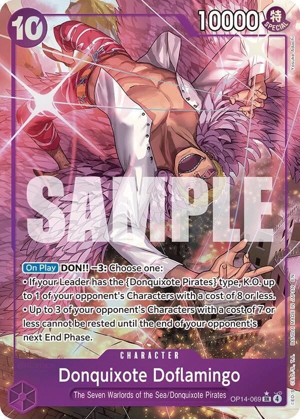 Donquixhote Doflamingo (OP14-069) (Alternate Art) [The Azure Sea's Seven] | Black Swamp Games