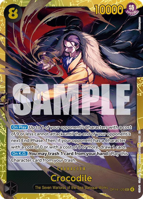 Crocodile (OP14-120) [The Azure Sea's Seven] | Black Swamp Games