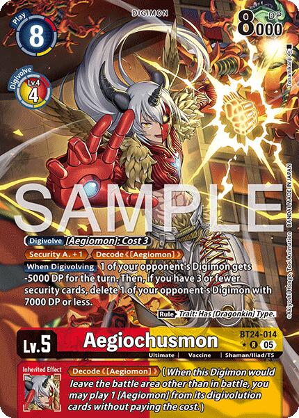 Aegiochusmon [BT24-014] (Alternate Art) [Time Stranger] | Black Swamp Games