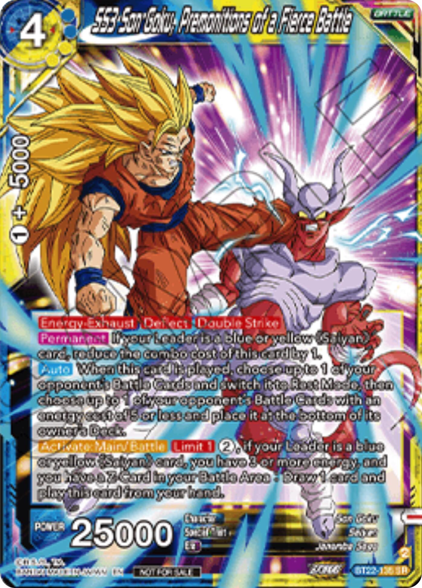 SS3 Son Goku, Premonitions of a Fierce Battle (Championship 2025 Finals Pack) (BT22-135) [Tournament Promotion Cards] | Black Swamp Games