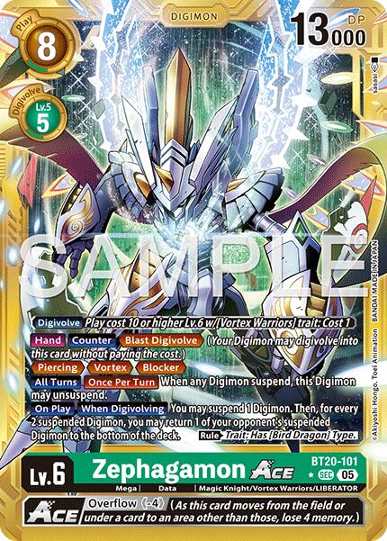 Zephagamon ACE [BT20-101] (Alternate Art) [Advanced Booster Digimon Generation] | Black Swamp Games