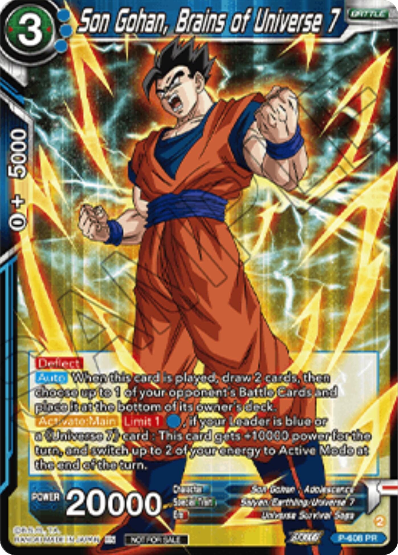 Son Gohan, Brains of Universe 7 (Championship 2025 Finals Pack) (P-608) [Tournament Promotion Cards] | Black Swamp Games