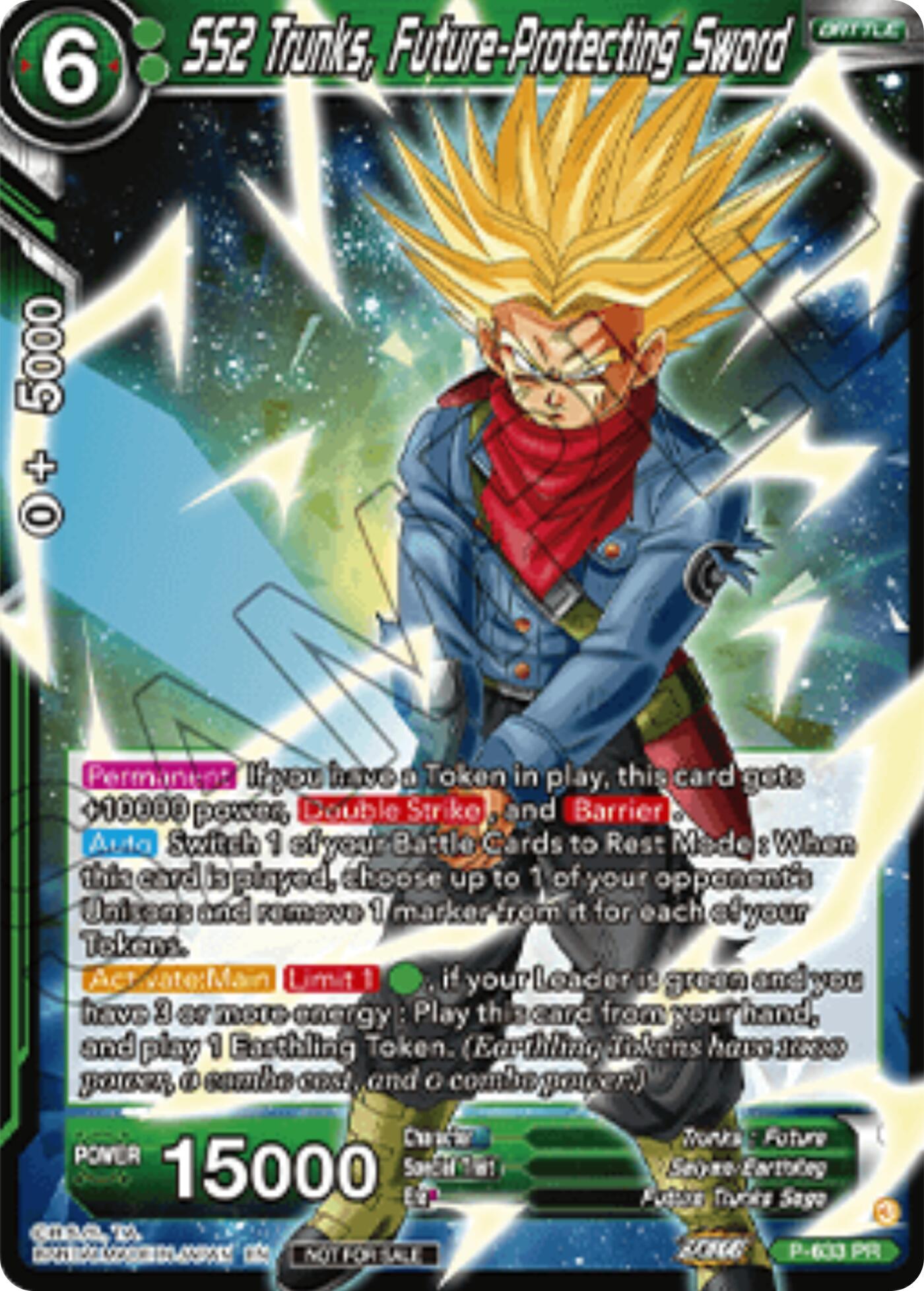 SS2 Trunks, Future-Protecting Sword (Championship 2025 Finals Pack) (P-633) [Tournament Promotion Cards] | Black Swamp Games