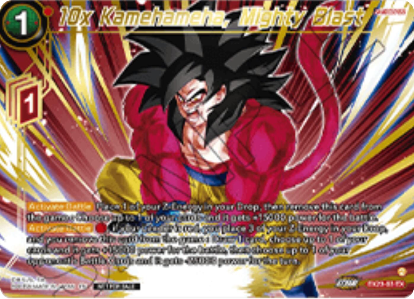 10x Kamehameha, Mighty Blast (Championship 2025 Finals Premium Pack) (EX28-03) [Tournament Promotion Cards] | Black Swamp Games