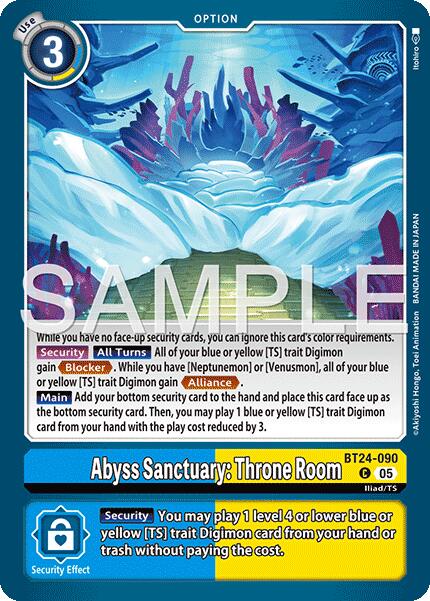 Abyss Sanctuary: Throne Room [BT24-090] [Time Stranger] | Black Swamp Games