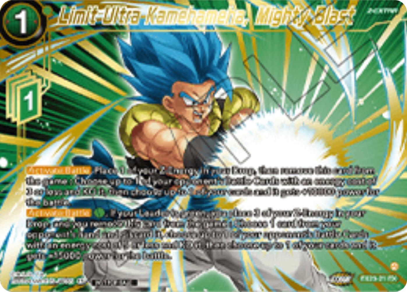 Limit Ultra Kamehameha, Mighty Blast (Championship 2025 Finals Premium Pack) (EX23-21) [Tournament Promotion Cards] | Black Swamp Games