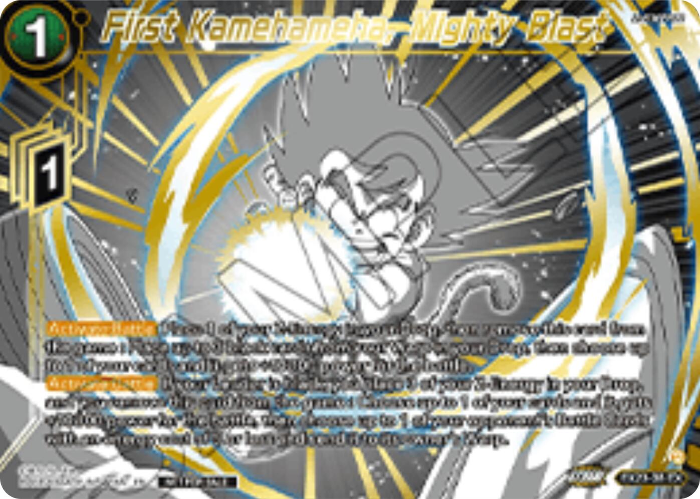 First Kamehameha, Mighty Blast (Championship 2025 Finals Premium Pack) (EX23-38) [Tournament Promotion Cards] | Black Swamp Games